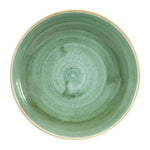 Assiettes coupes rondes Churchill Stonecast Samphire Green 248mm (Lot de 12) — DF998
