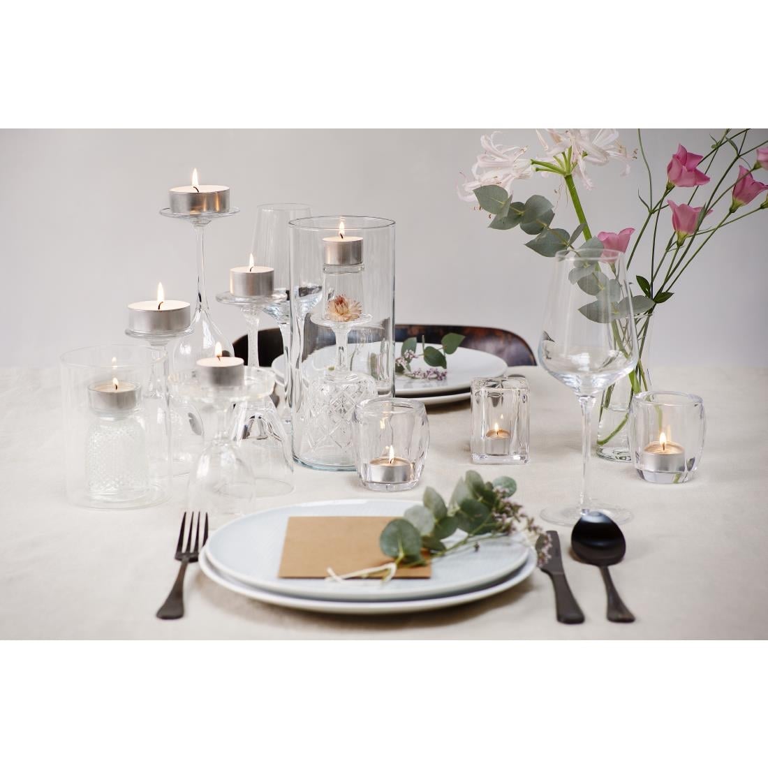 Bougies chauffe-plat professionnelles Bolsius 8 heures (lot de 90) — DJ759