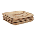 Assiettes creuses carrées en feuilles de palmier Fiesta Compostable 200mm (lot de 100) — HT872