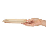 Assiettes creuses carrées en feuilles de palmier Fiesta Compostable 200mm (lot de 100) — HT872