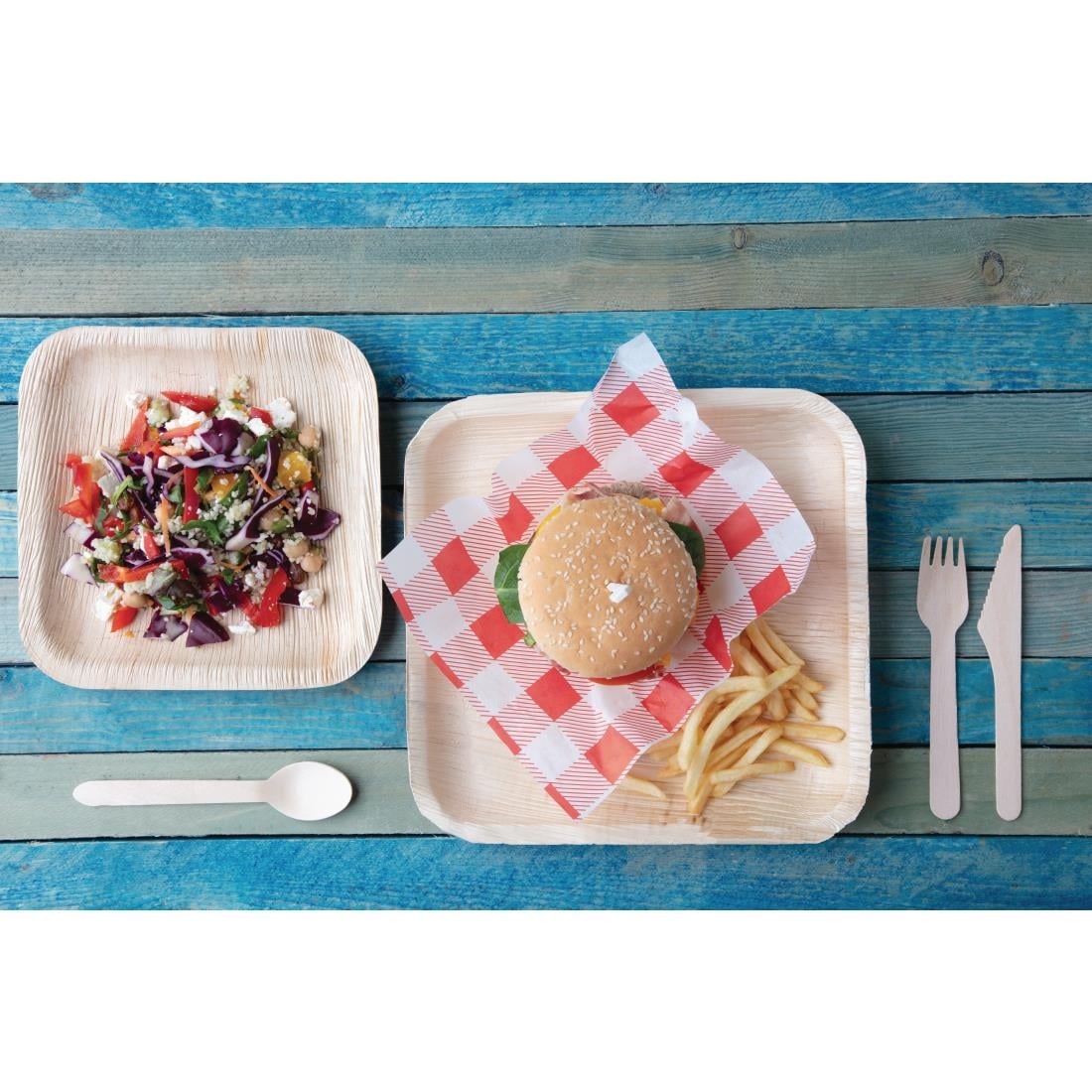 Fourchettes en bois biodégradables Fiesta Compostable (lot de 100) — CD903