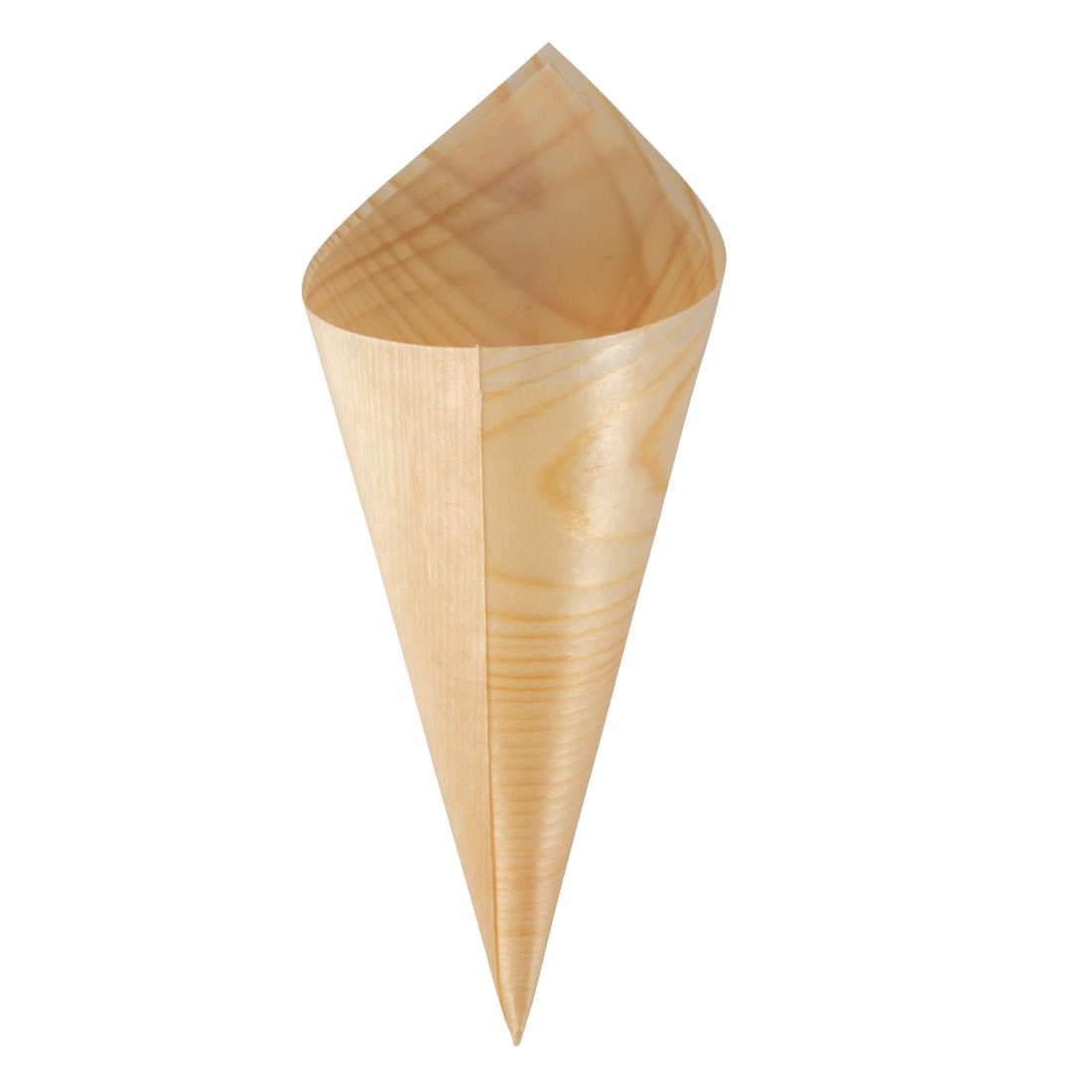 Cônes biodégradables en peuplier Fiesta Compostable 75x170mm (lot de 100) — DK389
