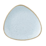 Assiettes triangulaires Churchill Stonecast Duck Egg Blue 315mm (Lot de 6) — DK506