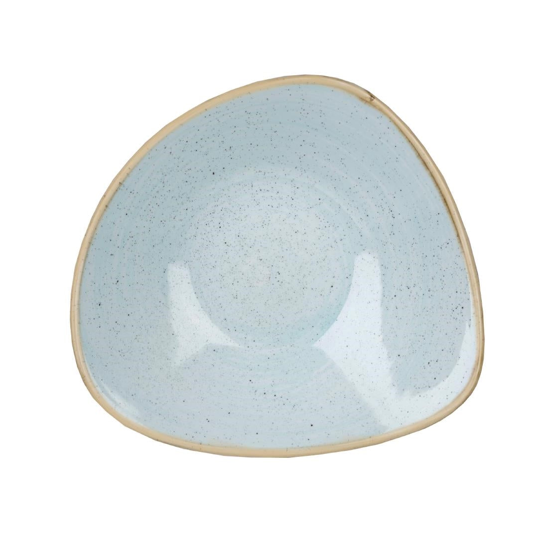 Bols triangulaires Churchill Stonecast Duck Egg Blue 200mm (Lot de 12) — DK508