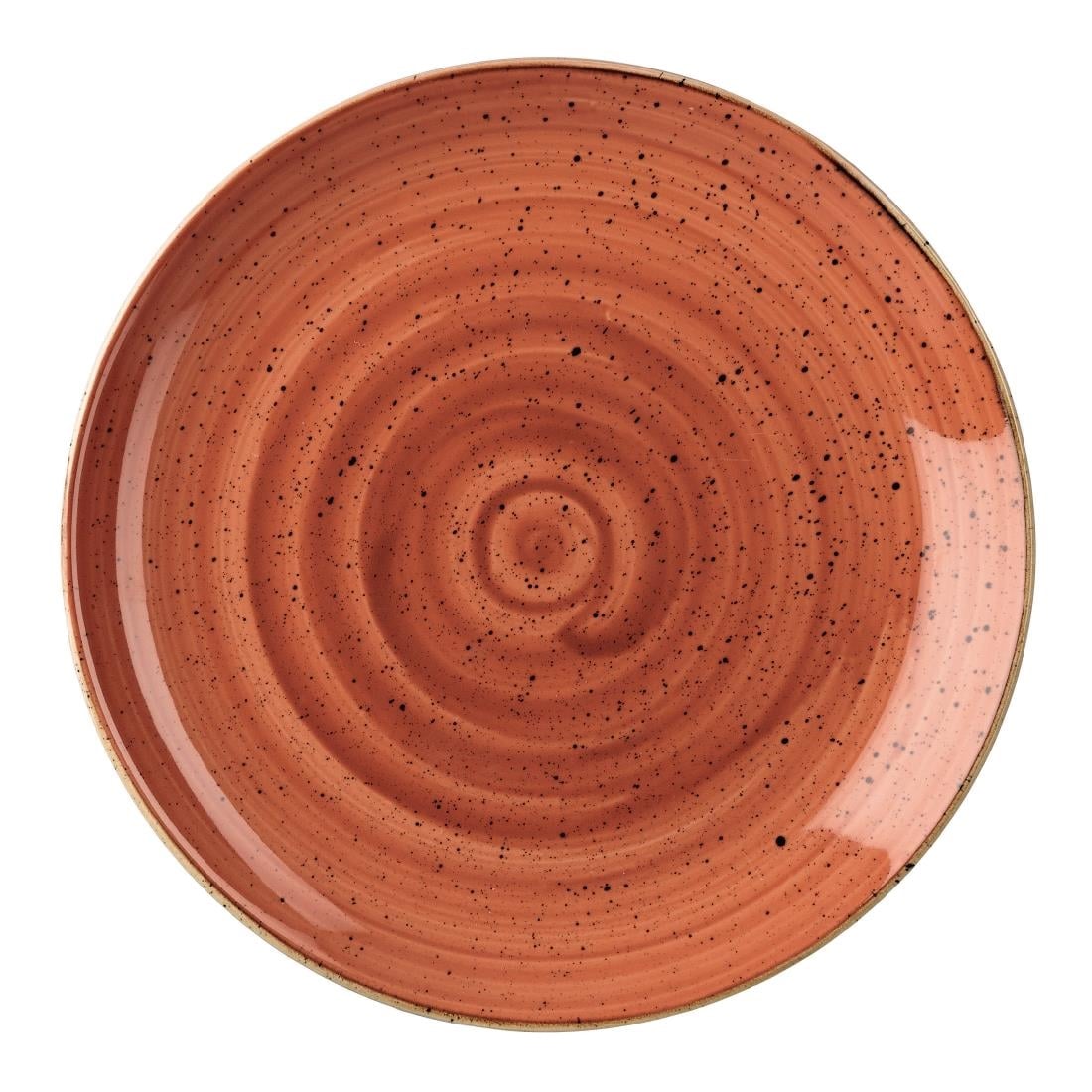 Assiettes rondes Churchill Stonecast Spiced Orange 165mm (Lot de 12) — DK538
