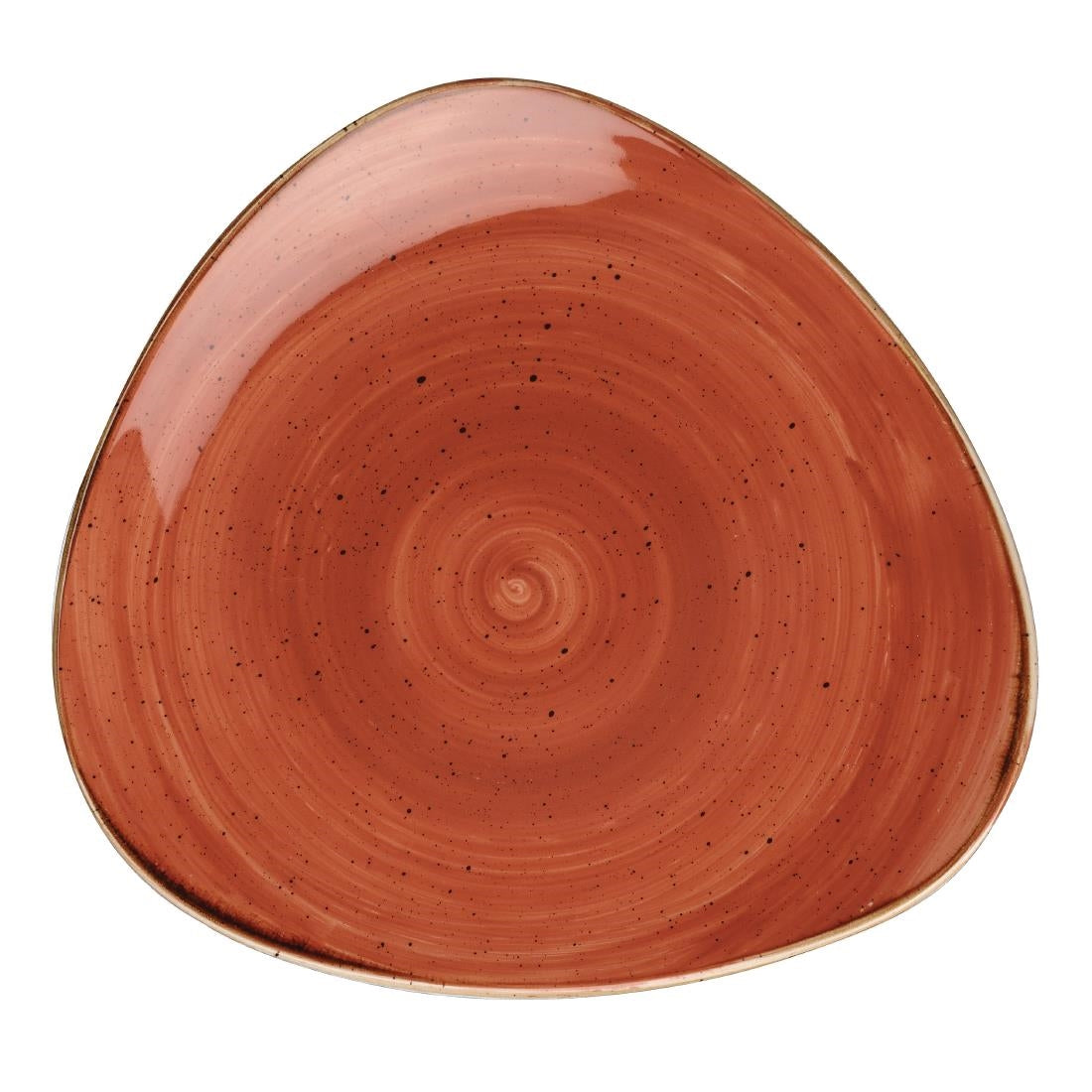 Assiettes triangulaires Churchill Stonecast Spiced Orange 315mm (Lot de 6) — DK541