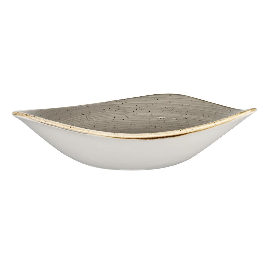 Bols triangulaires Churchill Stonecast Peppercorn Grey 250mm (Lot de 12) — DK560