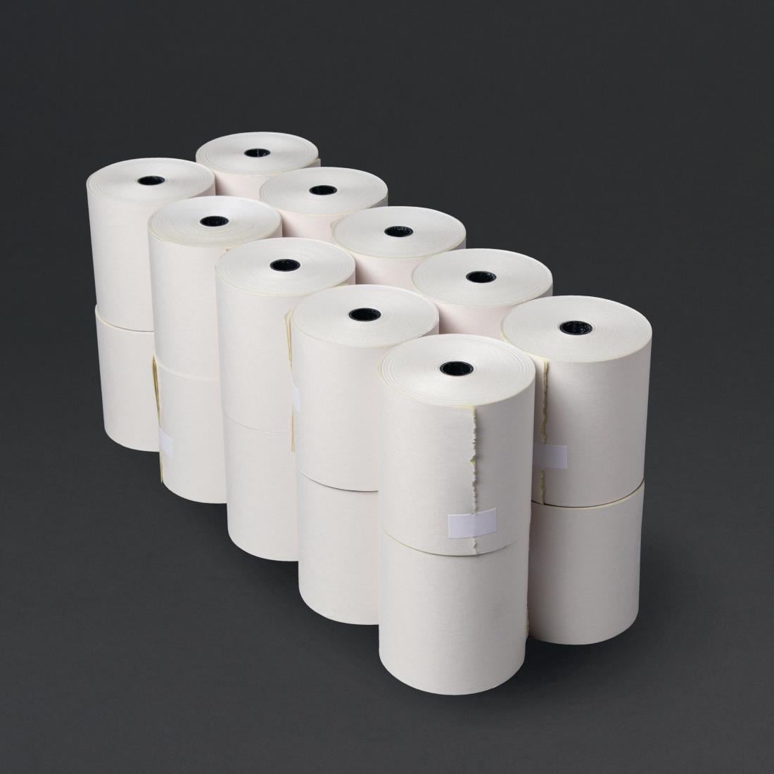 Rouleau de caisse Olympia 2 plis non thermique blanc et jaune 76 x 70 mm (lot de 20) — DK596