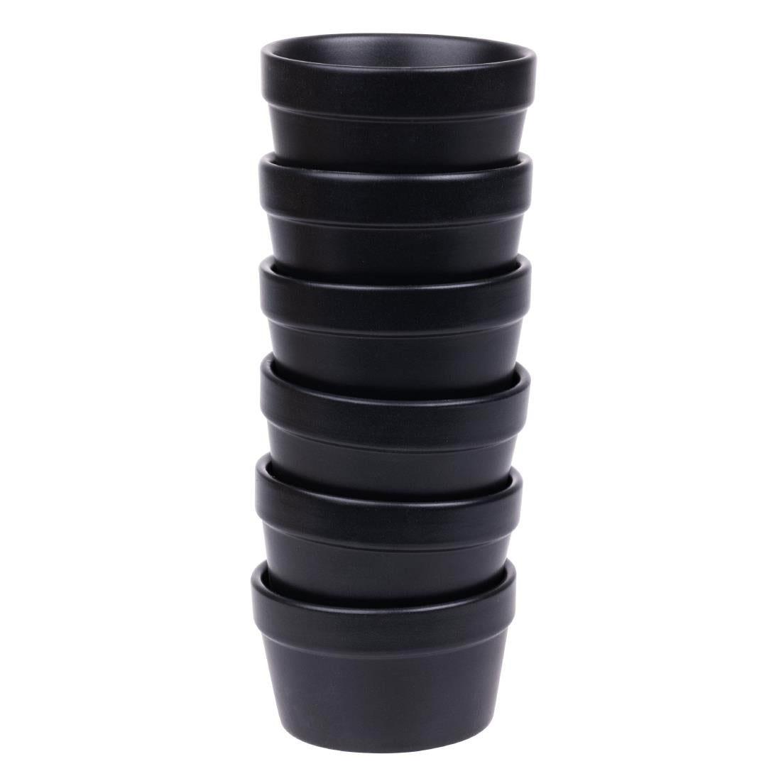 Ramequins noirs Olympia Mediterranean 77mm (lot de 6) — DK830