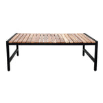 Table basse en acier et acacia Bolero 1 200x800mm — DK903