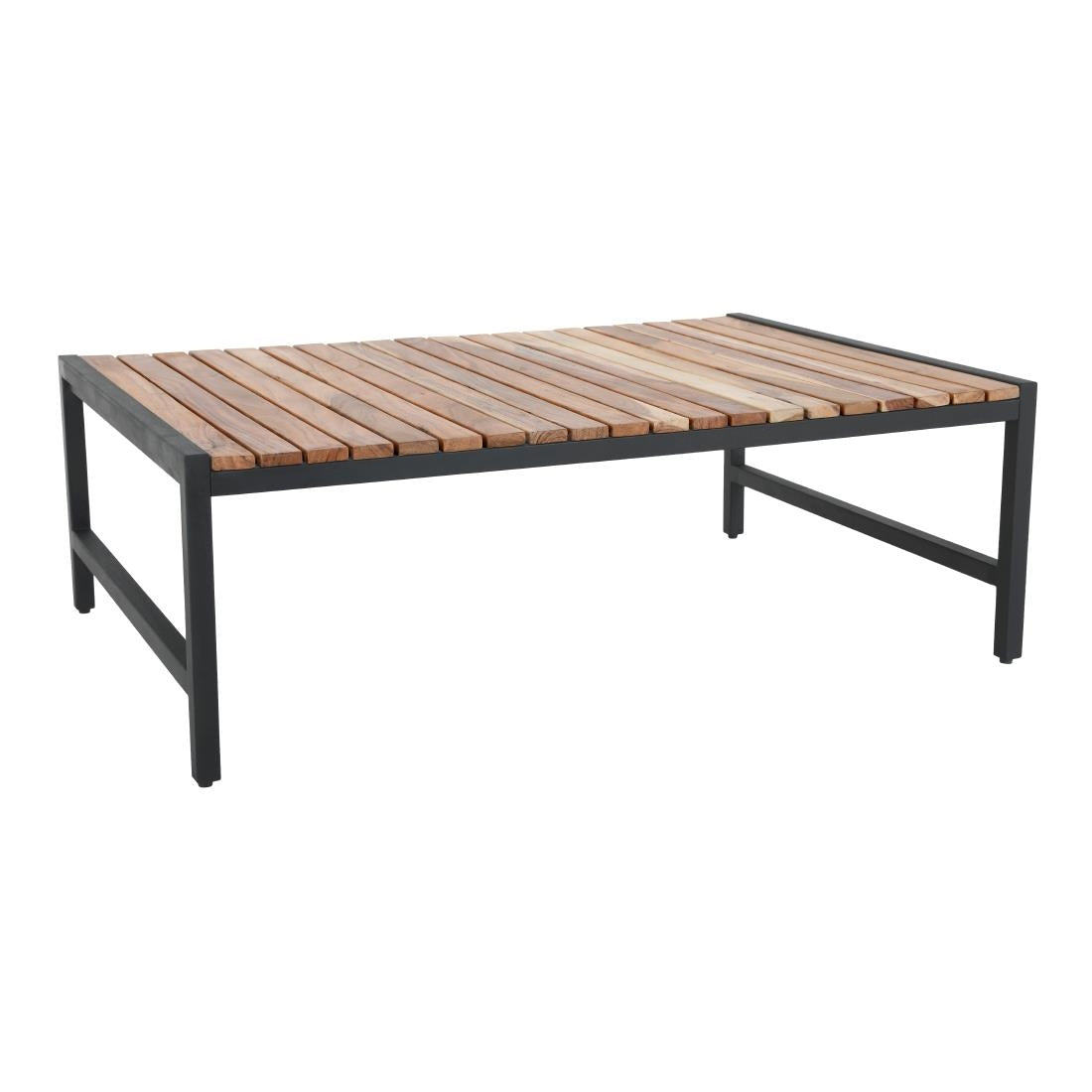 Table basse en acier et acacia Bolero 1 200x800mm — DK903