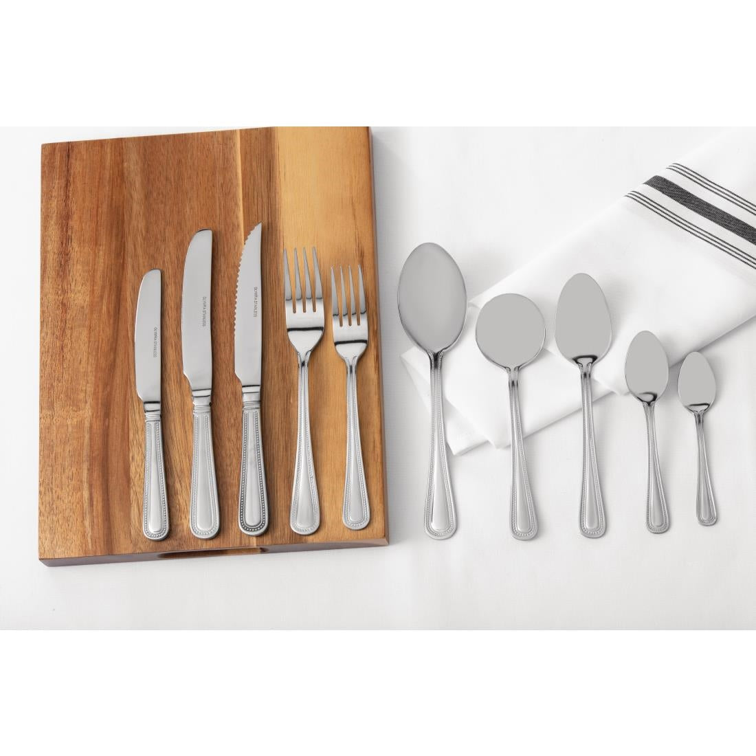Couteau à dessert Olympia Bead manche solide (lot de 12) — C127
