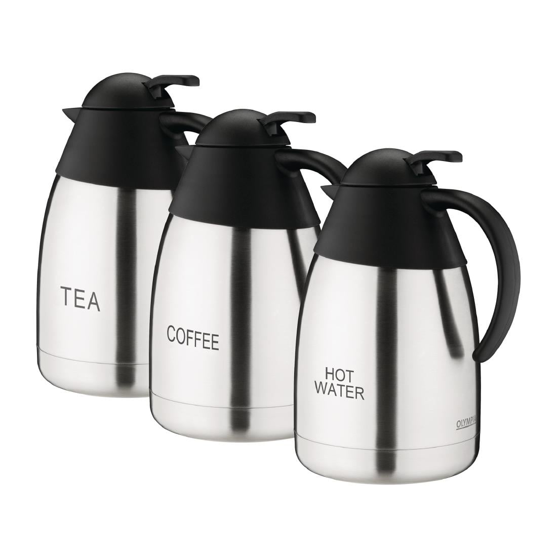 Pichet isotherme d'eau chaude Olympia couvercle bombé 1,5L — DL162