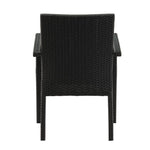 Fauteuils en rotin PE Bolero anthracite (lot de 4) — DL477