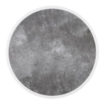 Plateau de table extérieur rond en verre trempé Bolero effet pierre foncée bord blanc 580mm — DL488