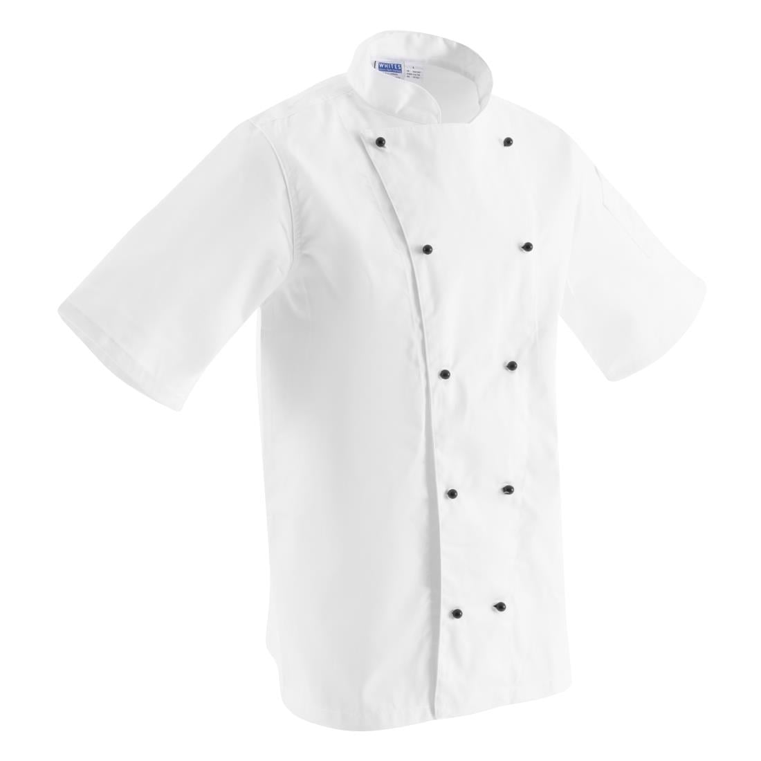 Veste de cuisine mixte Whites Chicago manches courtes blanche S — DL711-S