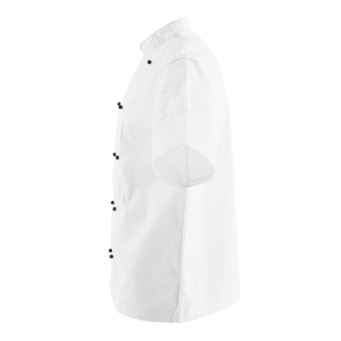 Veste de cuisine mixte Whites Chicago manches courtes blanche S — DL711-S