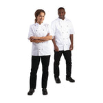 Veste de cuisine mixte Whites Chicago manches courtes blanche S — DL711-S
