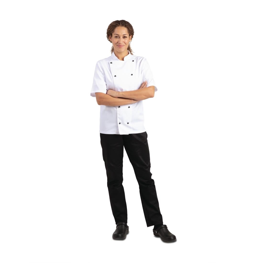 Veste de cuisine mixte Whites Chicago manches courtes blanche XL — DL711-XL