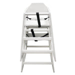 Chaise haute en bois blanche Bolero — DL833
