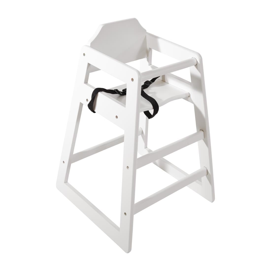 Chaise haute en bois blanche Bolero — DL833