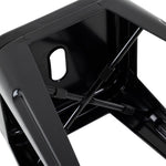 Tabouret bas Bolero Bistro en acier noir (lot de 4) — DL880