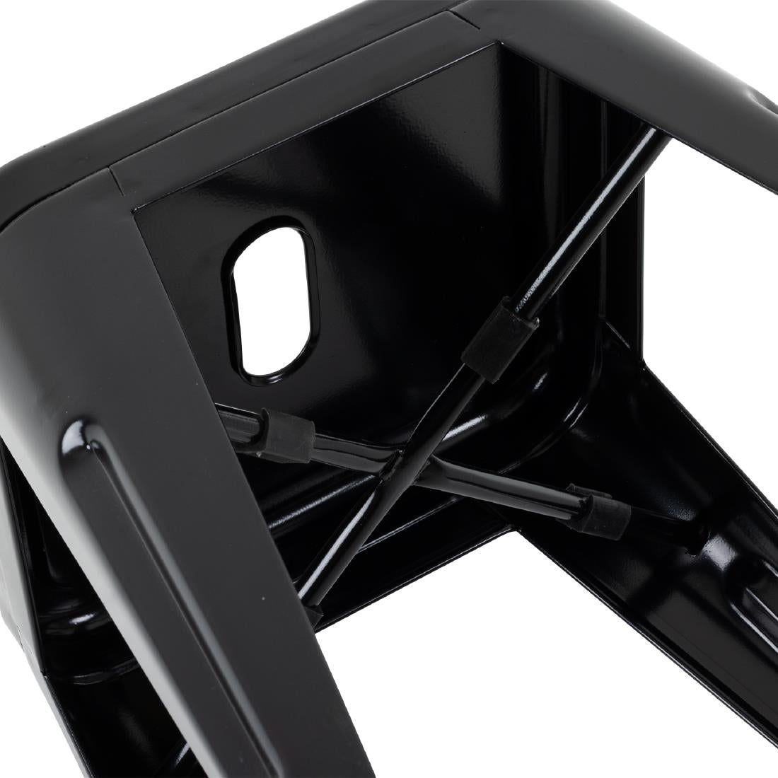Tabouret bas Bolero Bistro en acier noir (lot de 4) — DL880