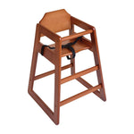 Chaise haute en bois Bolero finition bois foncé — DL901