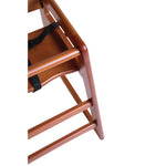 Chaise haute en bois Bolero finition bois foncé — DL901