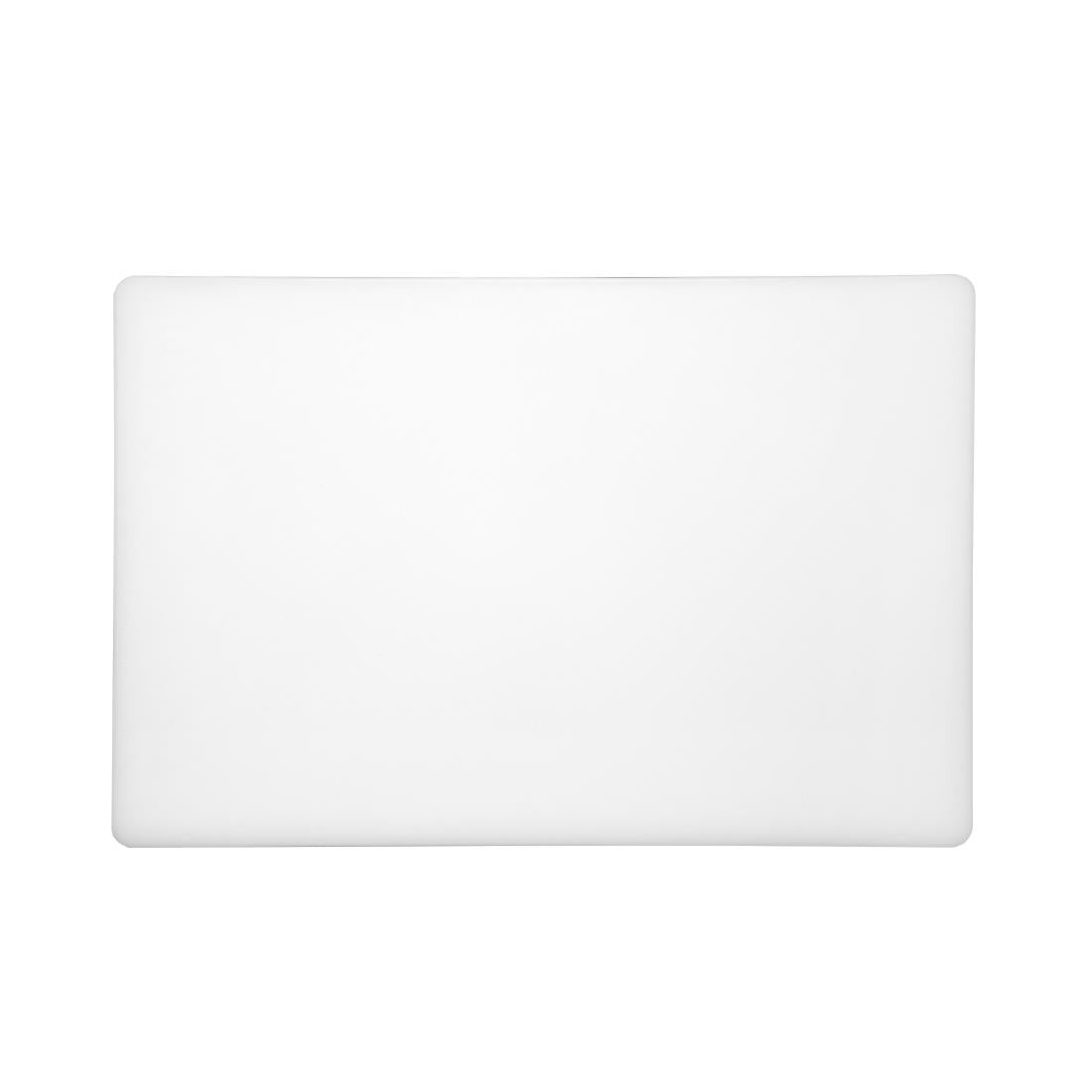 Planche à découper standard épaisse basse densité Hygiplas blanche — DM001