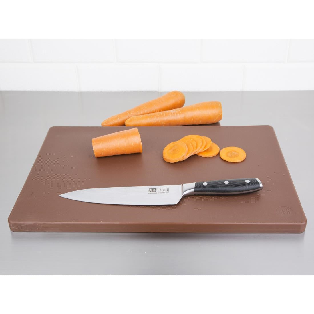Planche à découper standard épaisse basse densité Hygiplas marron — DM003