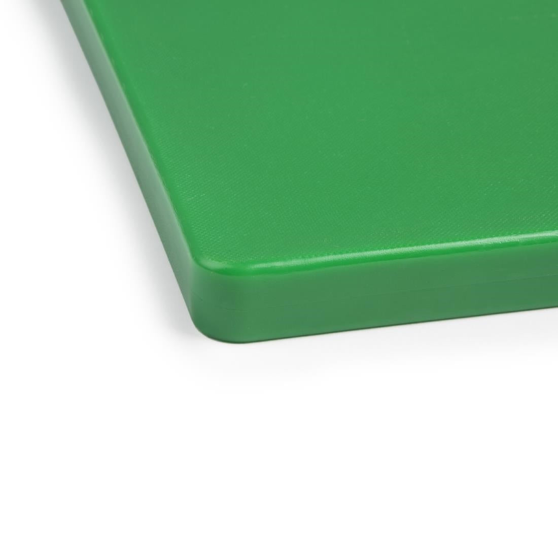 Planche à découper standard épaisse basse densité Hygiplas verte — DM006