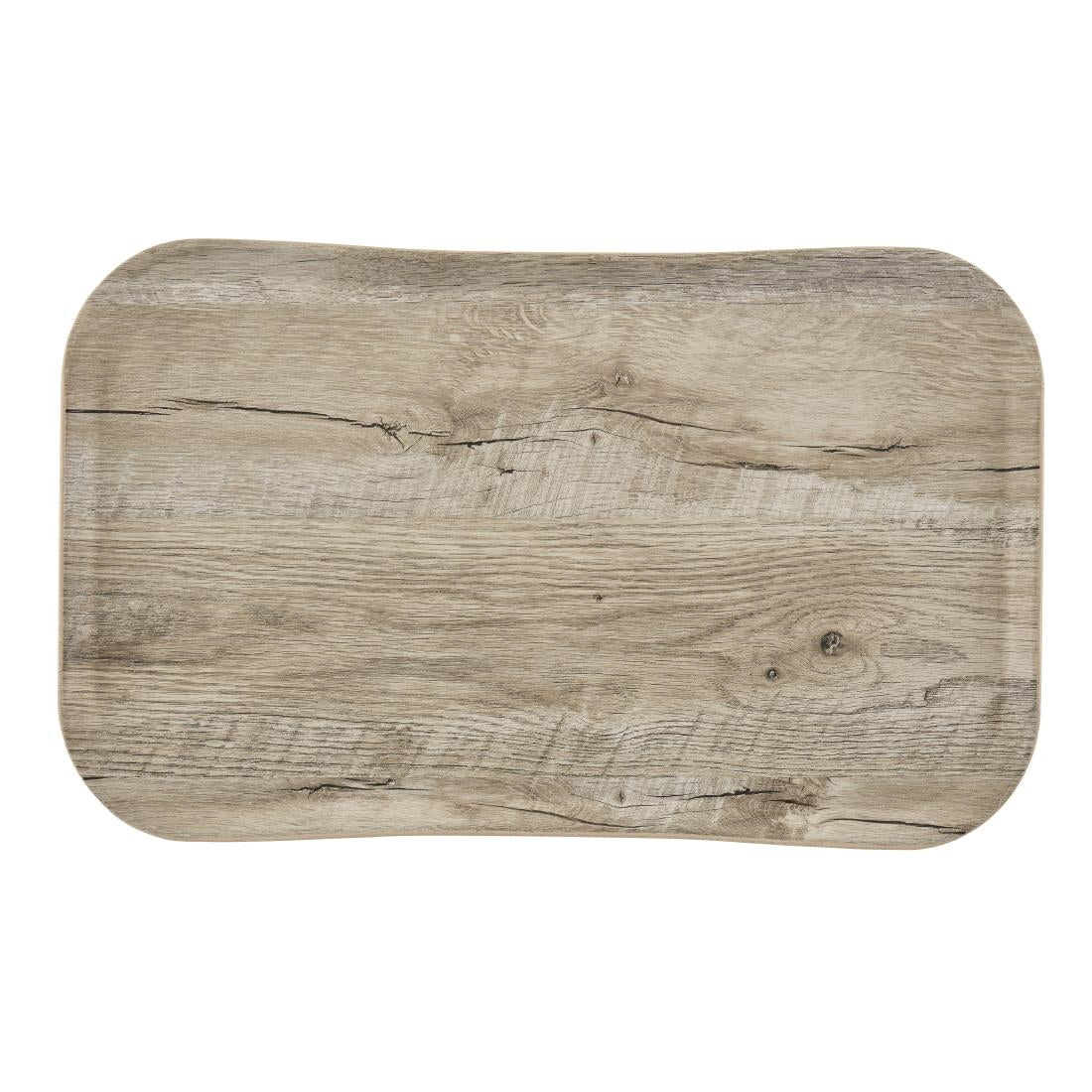 Plateau rectangulaire polyester aspect bois Cambro Century 32x53cm chêne clair — DM122
