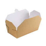 Cartons alimentaires rectangulaires kraft Colpac 985ml (lot de 250) — DM173