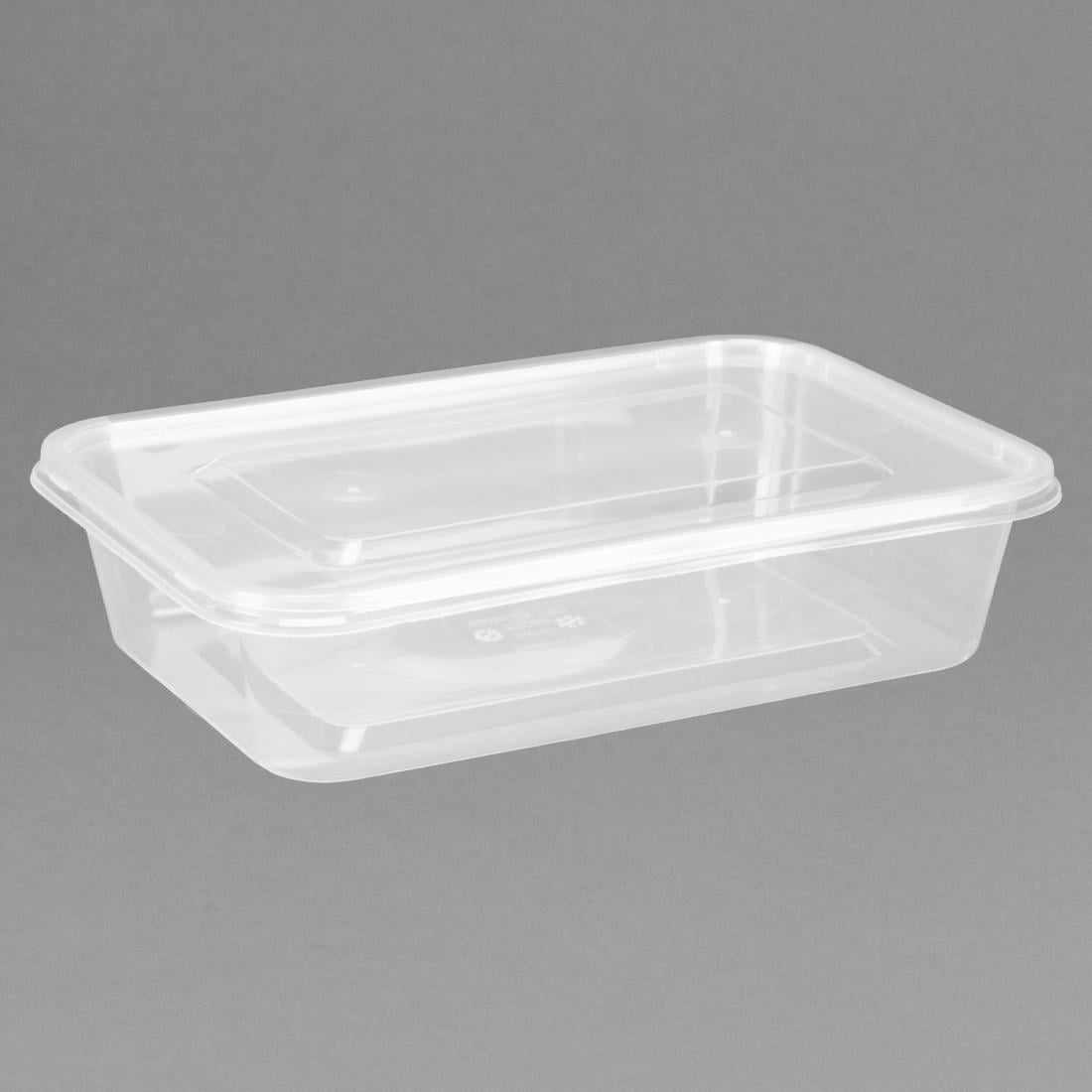 Petites boîtes en plastique micro-ondables avec couvercles Fiesta Recyclable 500ml (lot de 250) — DM181