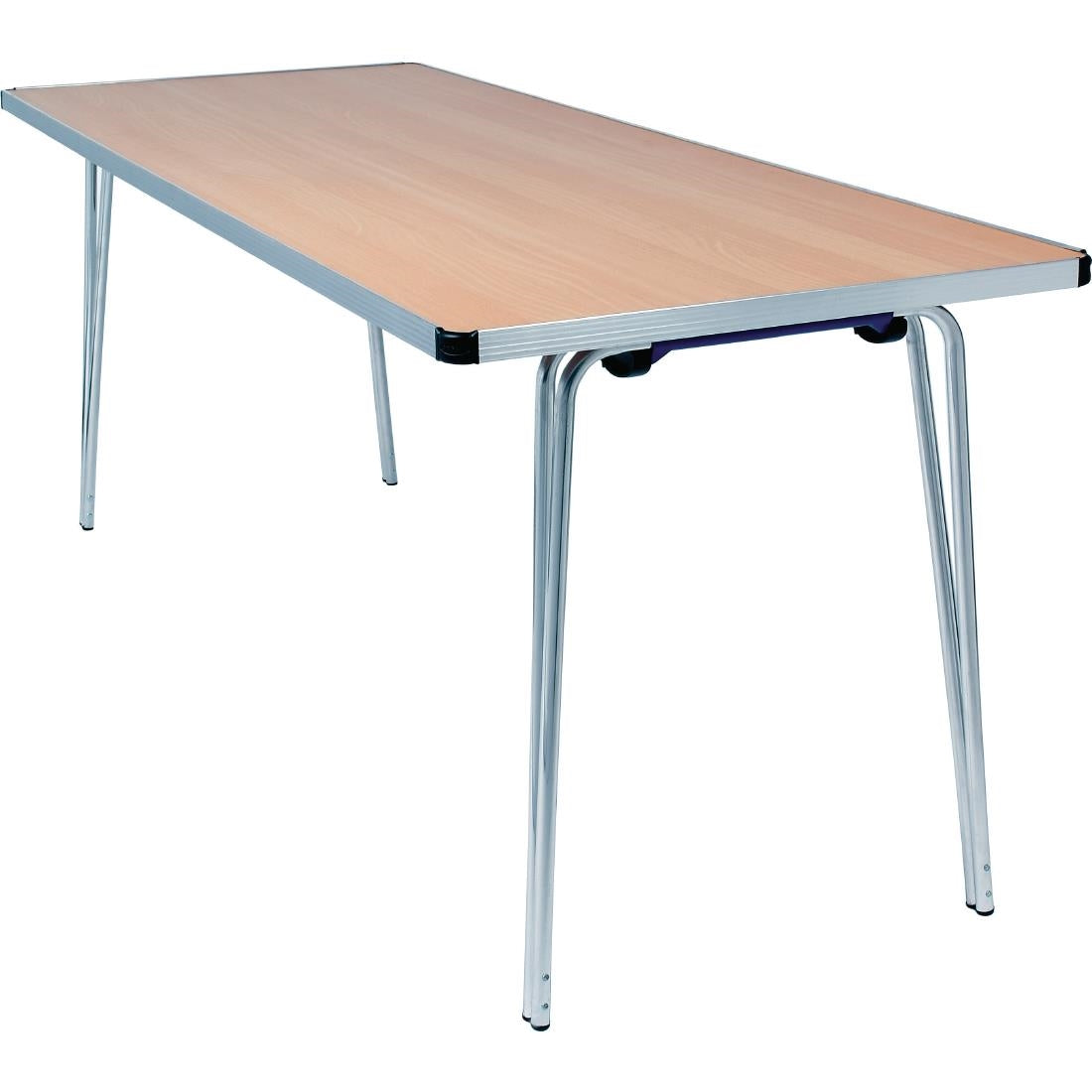 Table pliante effet hêtre Contour Gopak 1830mm — DM600