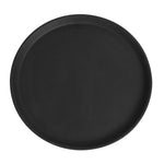 Plateau de service rond fibre de verre antidérapant Camtread Cambro noir 35,5 cm — DM781