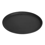 Plateau de service rond fibre de verre antidérapant Camtread Cambro noir 35,5 cm — DM781
