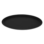 Plateau de service ovale fibre de verre antidérapant Camtread Cambro noir 60 cm — DM783