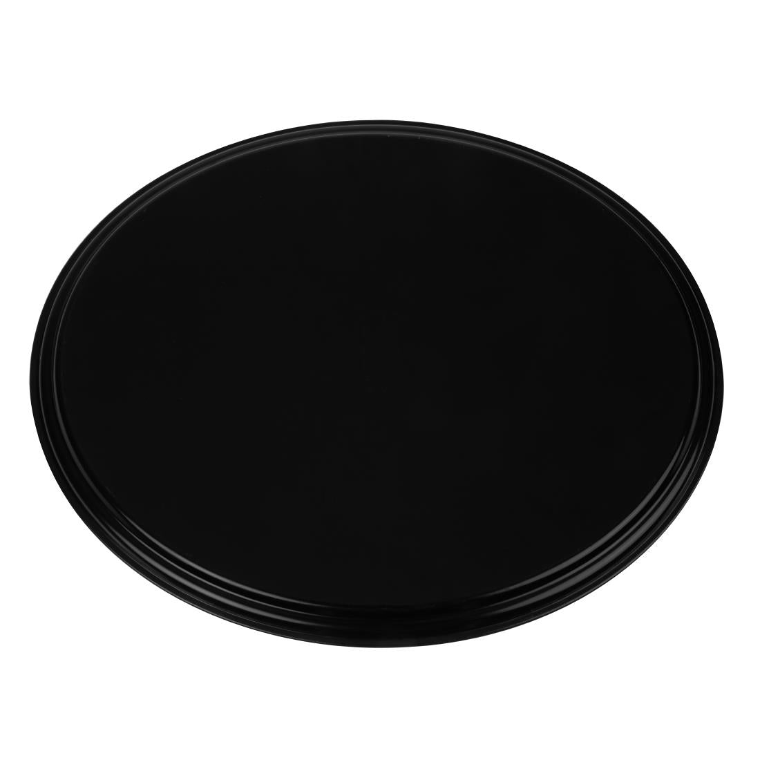 Plateau de service ovale fibre de verre antidérapant Camtread Cambro noir 60 cm — DM783