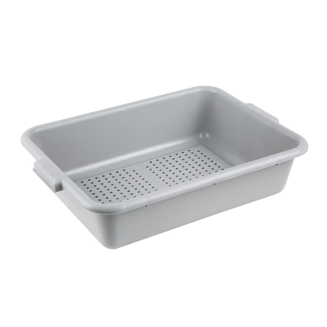 Bac alimentaire perforé en plastique EDLP Vogue gris — DN583