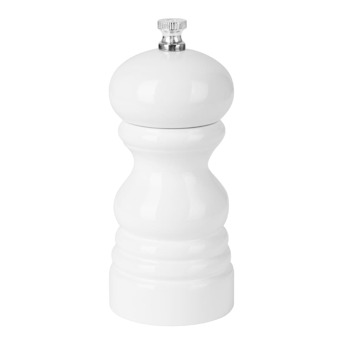 Moulin à sel ou à poivre Olympia en bois d'hévéa 125mm blanc — DN652