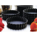 Moules à tartelette ronds cannelés Exoglass Matfer Bourgeat 100mm (lot de 12) — DN955