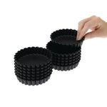 Moules à tartelette ronds cannelés Exoglass Matfer Bourgeat 100mm (lot de 12) — DN955