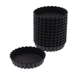 Moules à tartelette ronds cannelés Exoglass Matfer Bourgeat 100mm (lot de 12) — DN955