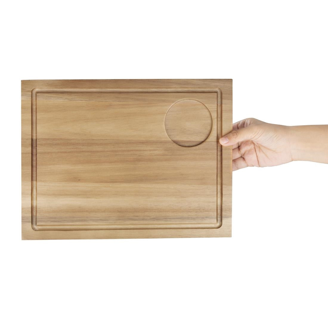 Grande planche à steak en bois d'acacia Olympia — DP139