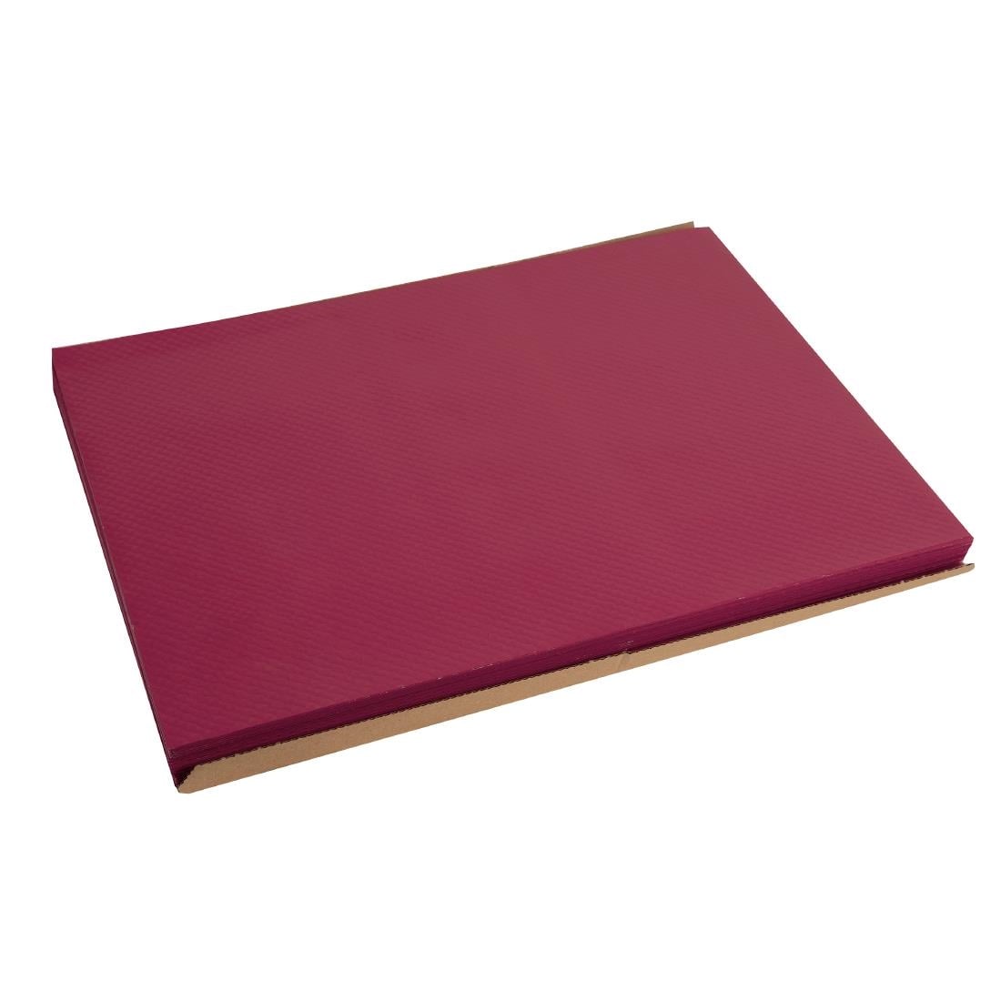 Sets de table en papier bordeaux (lot de 500) — DP196