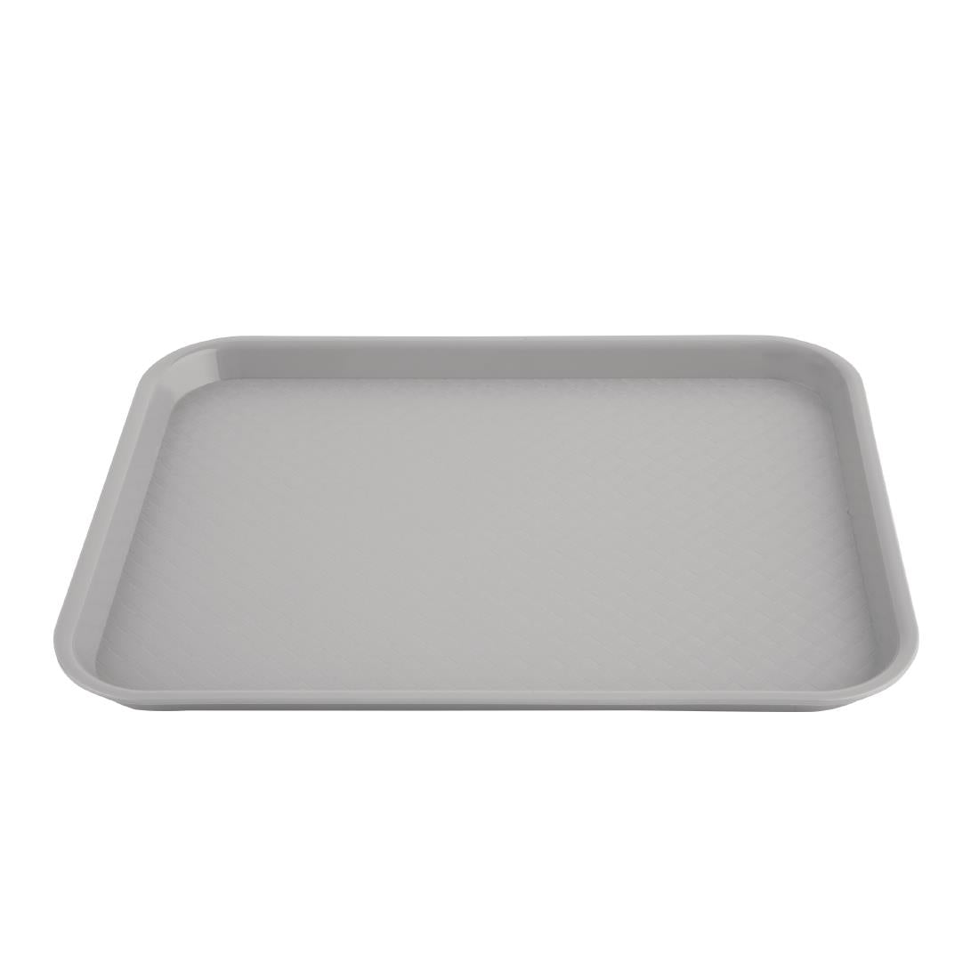 Plateau fast food en plastique Olympia Kristallon gris 275x353mm — DP217