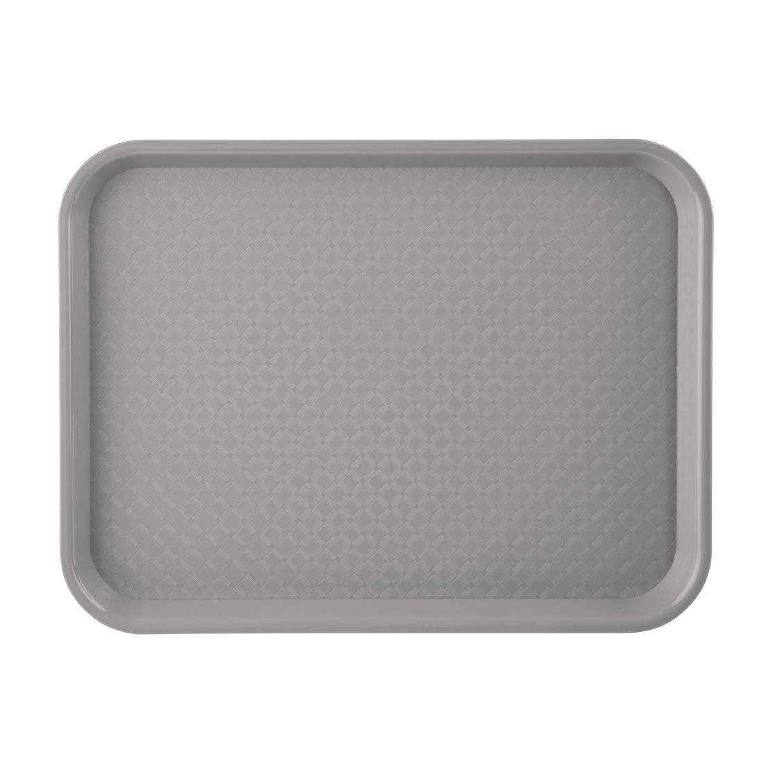 Plateau fast food en plastique Olympia Kristallon gris 275x353mm — DP217