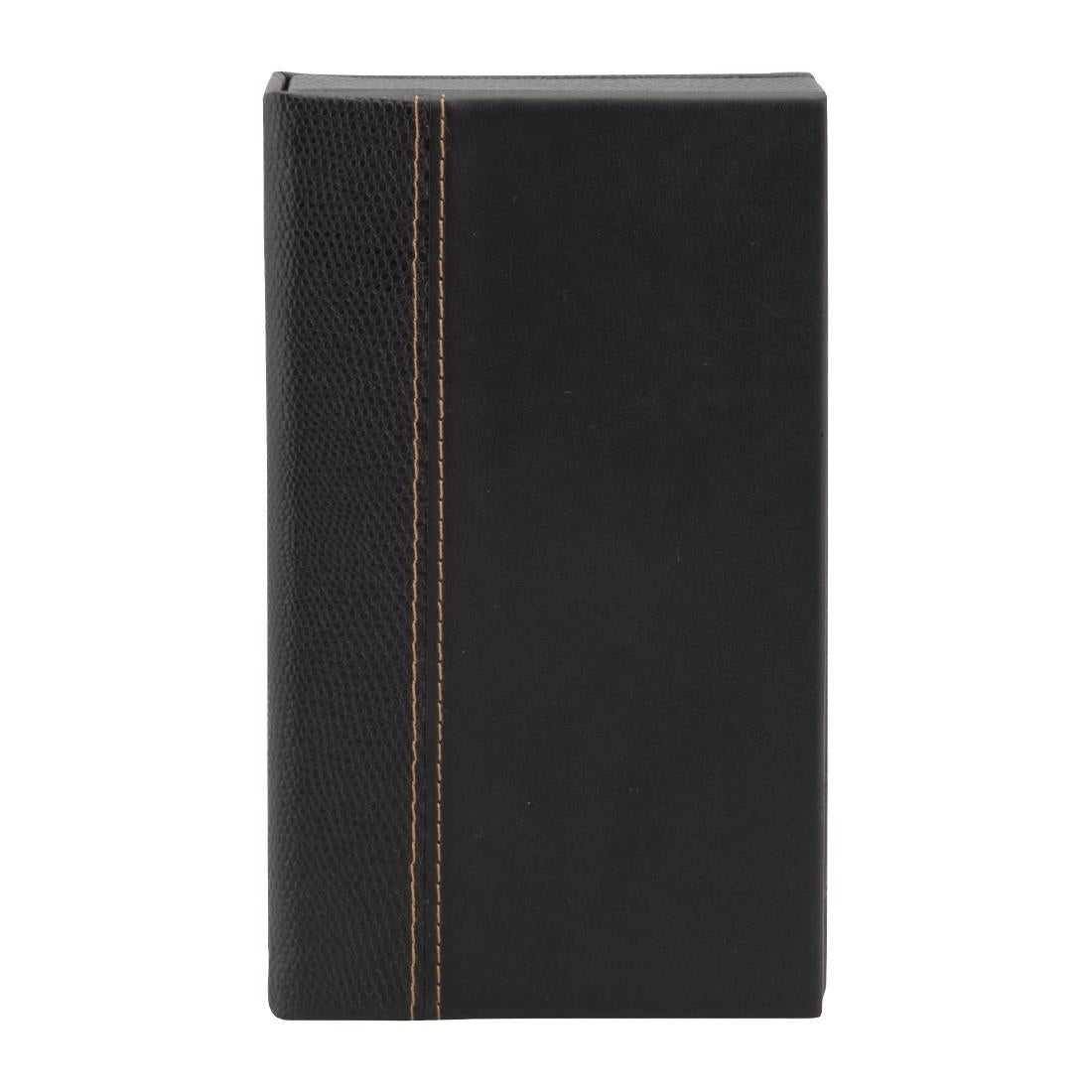 Coffret porte-addition en cuir Securit Trendy noir — DP726